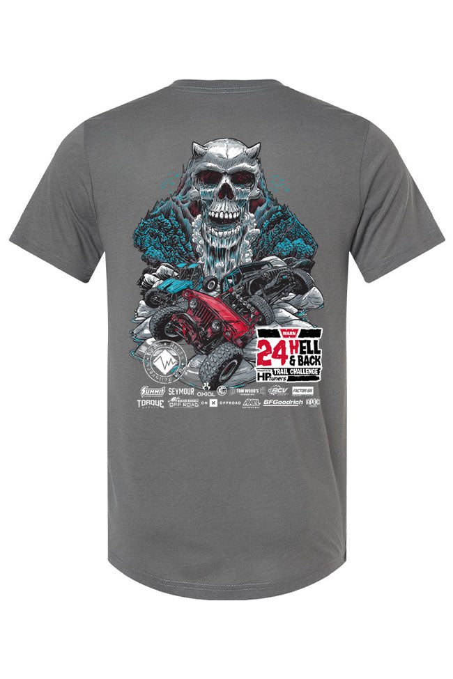 24 Hell & Back - Official T-Shirt 2024 (Charcoal) – Flex, Rocks
