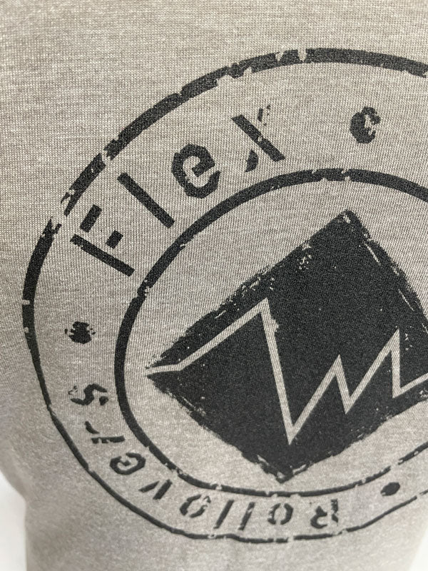 Flex, Rocks & Rollovers - Logo Shirt - Dirty Grey/Black image 1