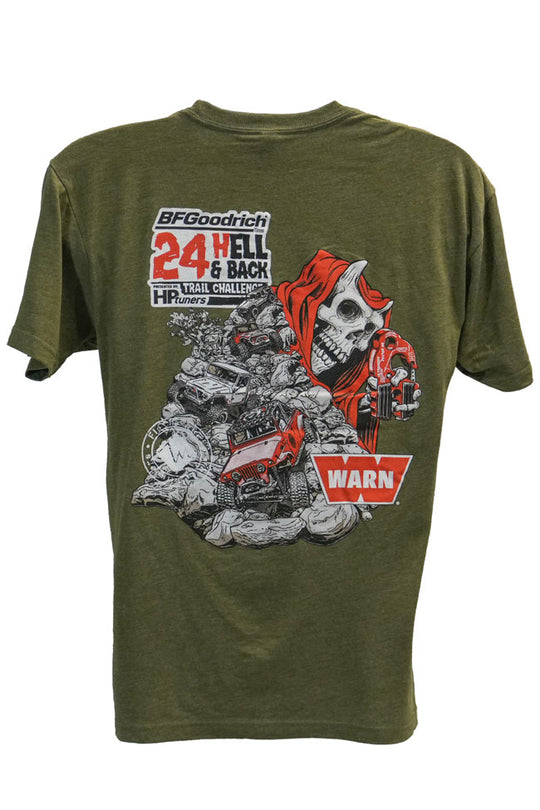 WARN x 24 Hell & Back - Final Edition T-Shirt 2023 (Army Green) image 0