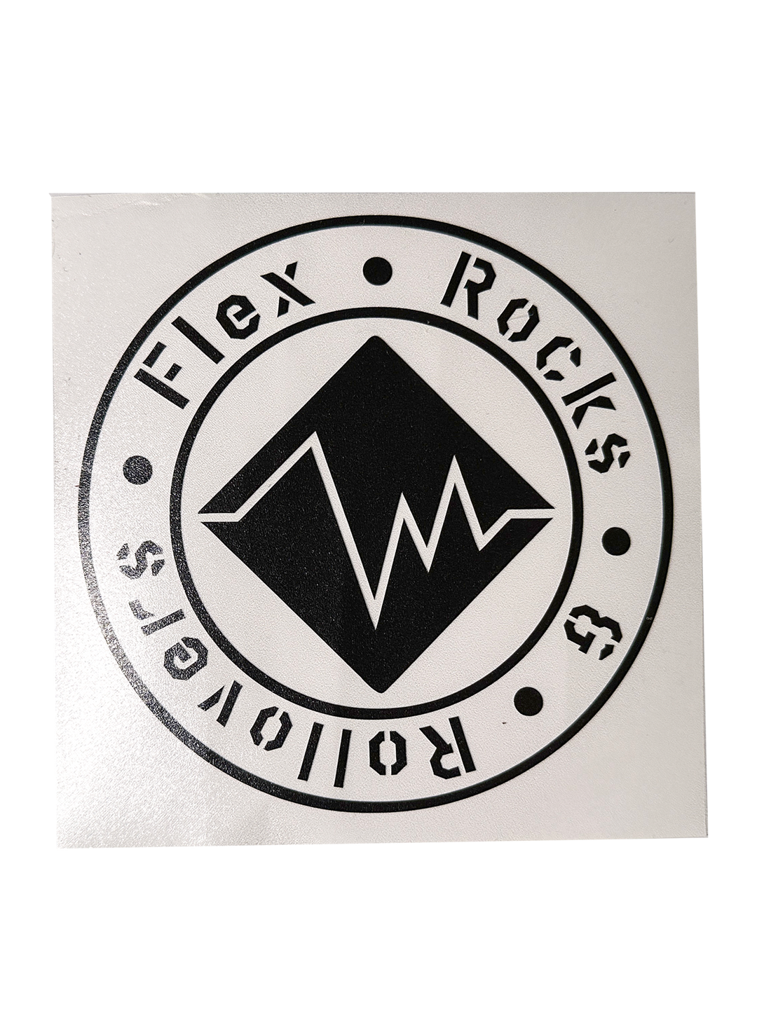 Flex, Rocks & Rollovers - Vinyl - Logo Decals - Matt Black image