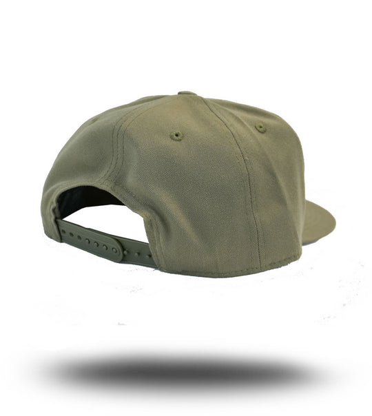 My Favorite Flat Bill Snapback - Army Green / Black image 1