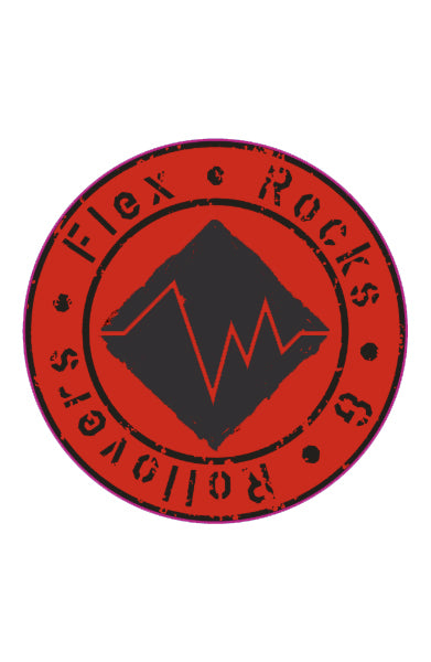 Flex, Rocks & Rollovers - Die Cut - Logo Stickers