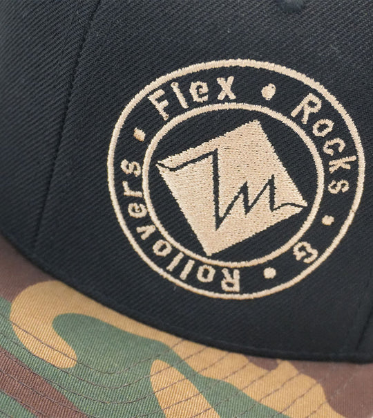 My Favorite Flat Bill Snapback - Black / Camo image 3