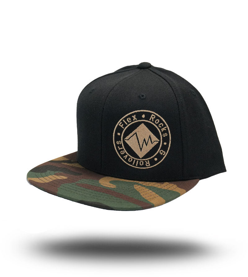 My Favorite Flat Bill Snapback - Black / Camo image 4