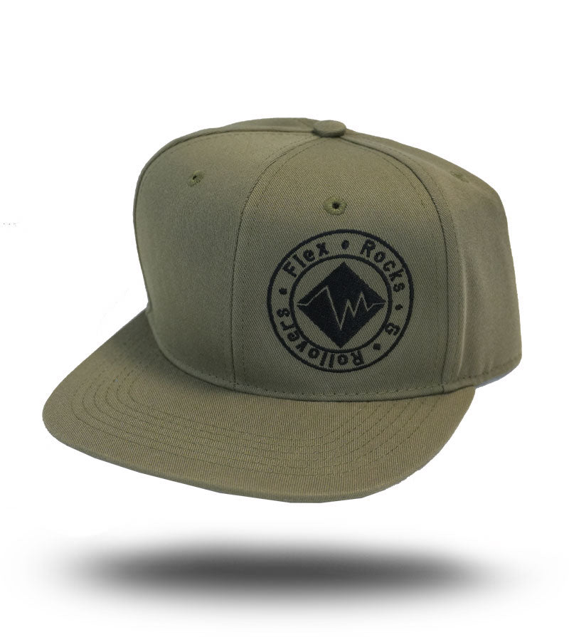 My Favorite Flat Bill Snapback - Army Green / Black image 0
