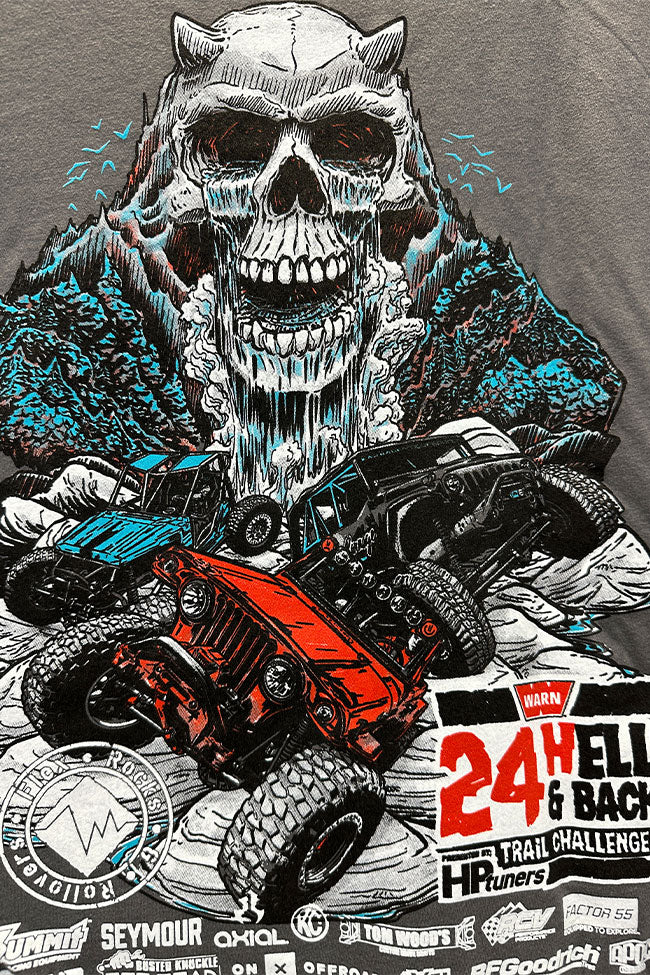 24 Hell & Back - Official T-Shirt 2024 (Charcoal) image 4