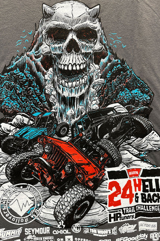 24 Hell & Back - Official T-Shirt 2024 (Charcoal) image 4