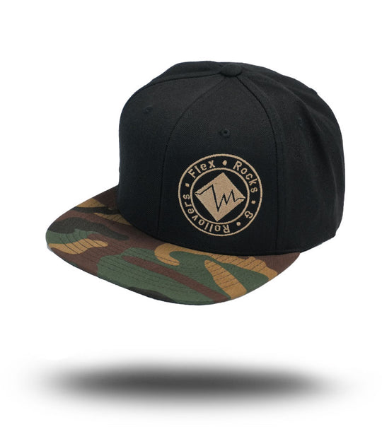 My Favorite Flat Bill Snapback - Black / Camo image 5