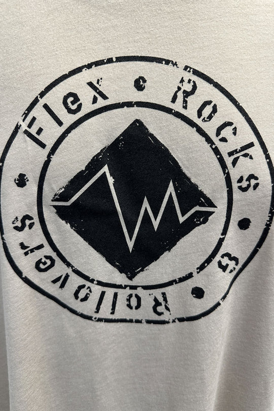 Flex, Rocks & Rollovers - Logo Shirt - Tan / Black image 1